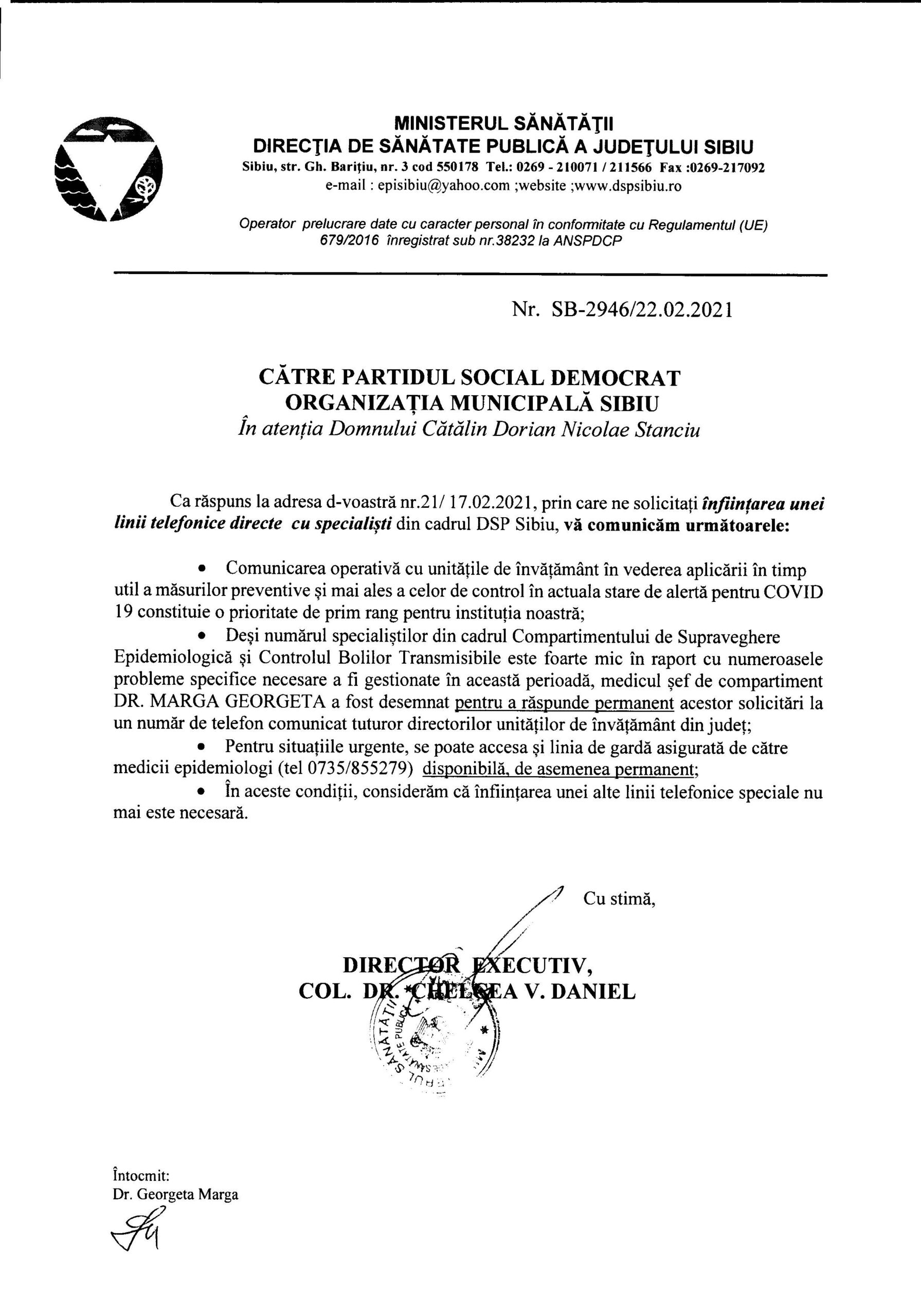 Linie telefonică dedicată exclusiv unităților de învățământ - S-a rezolvat! Nu este necesară