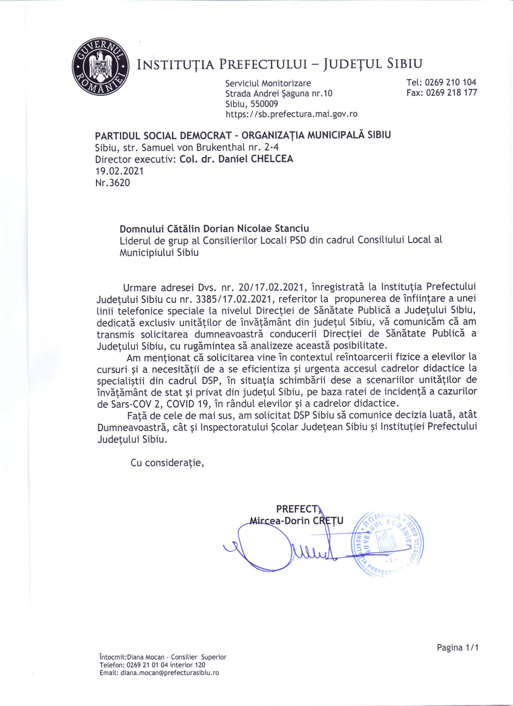 Linie telefonică dedicată exclusiv unităților de învățământ - S-a rezolvat! Nu este necesară