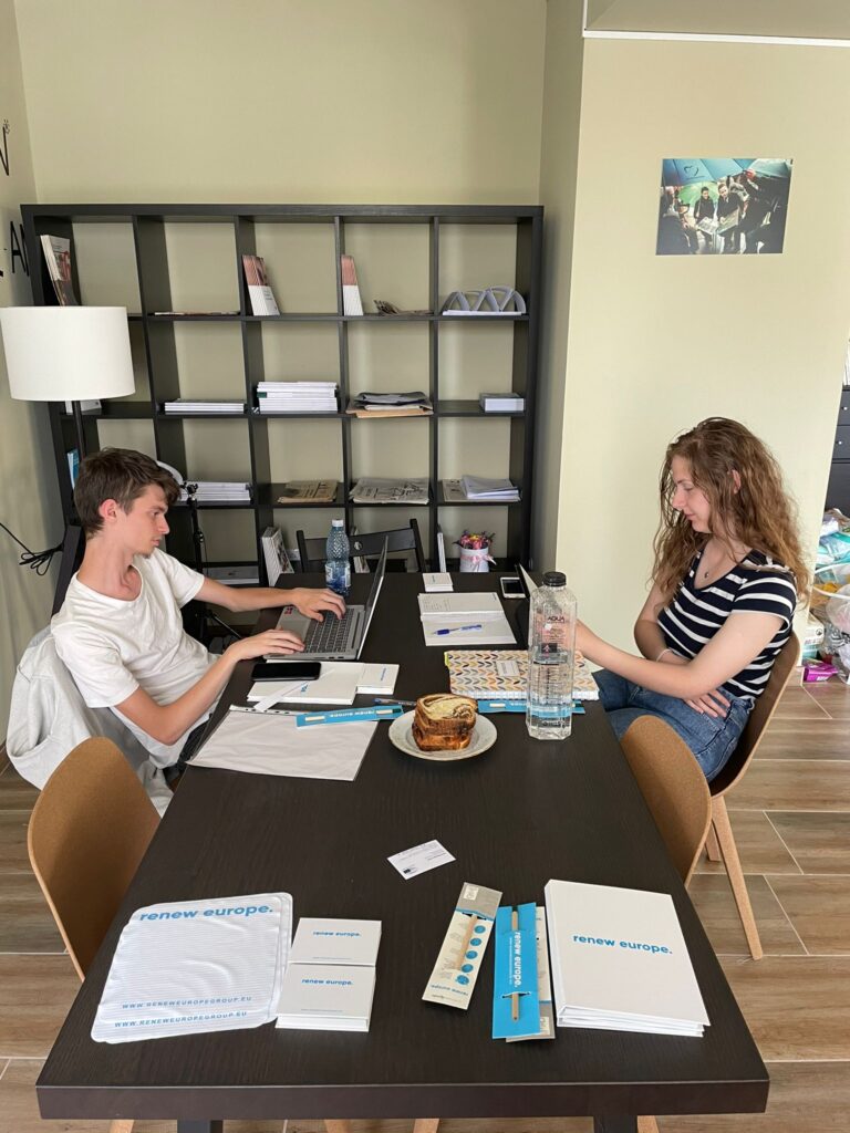 FOTO- Premieră la Sibiu- 19 studenții fac practică în cadrul Biroului Europarlamentarului Nicu Ștefănuță4