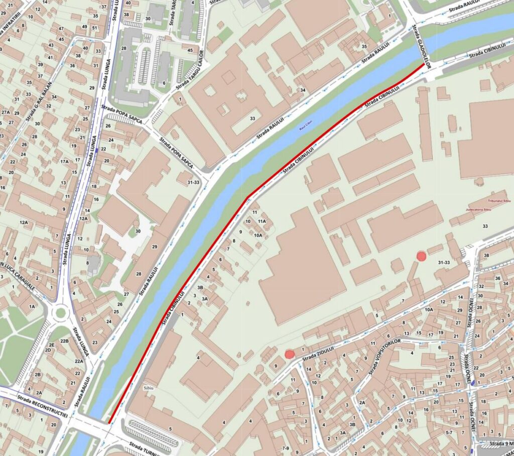 Atenție, șoferi! Lucrări la trotuare pe strada Cibinului din Municipiul Sibiu