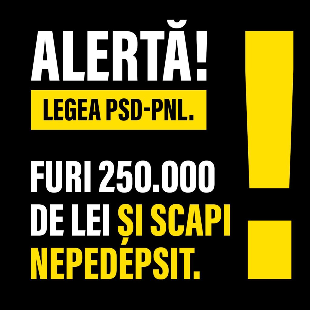 (CP) Dan Barna: Senatul a aprobat indexarea corupției- 250.000 lei