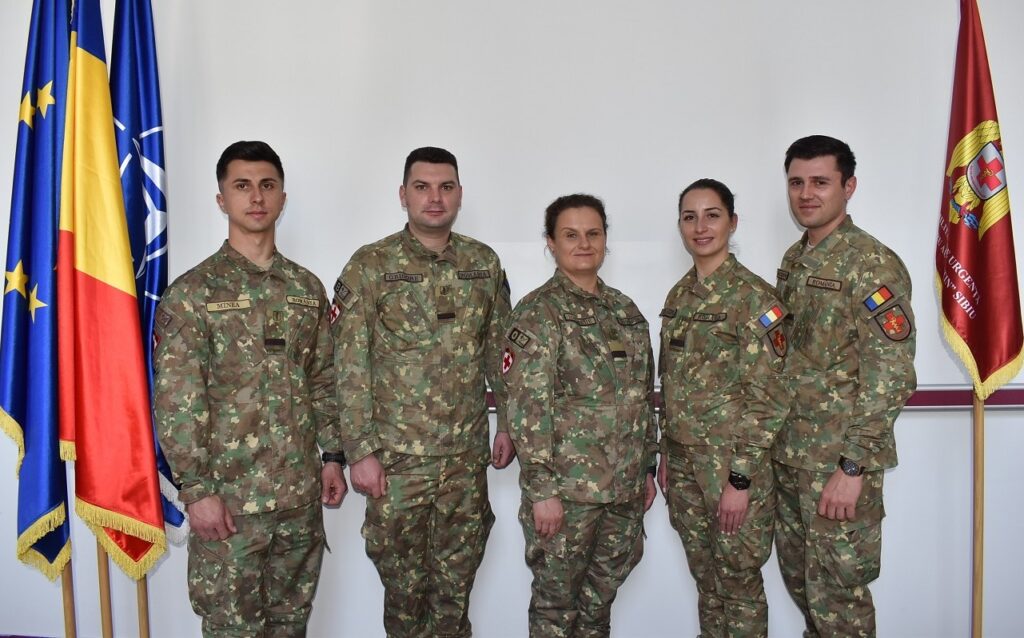 Cinci subofițeri sanitari s-au alăturat colectivului Spitalului Militar de Urgență “Dr. Alexandru Augustin” din Sibiu