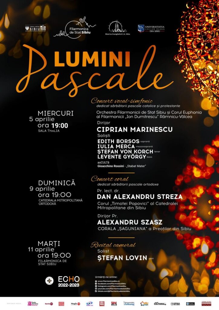 Filarmonica de Stat Sibiu întâmpină cea mai importantă sărbătoare a creștinătății