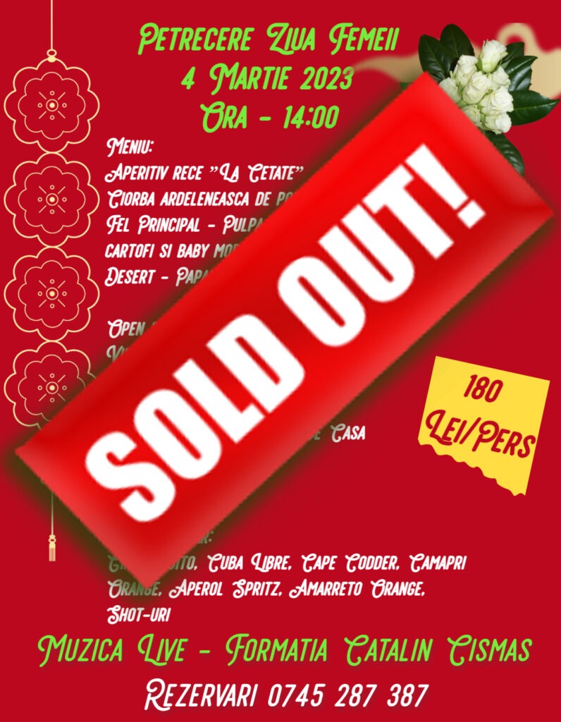 SOLD OUT la petrecerea organizată de Ziua Femeii de către personalul „Hanului la Cetate Slimnic”