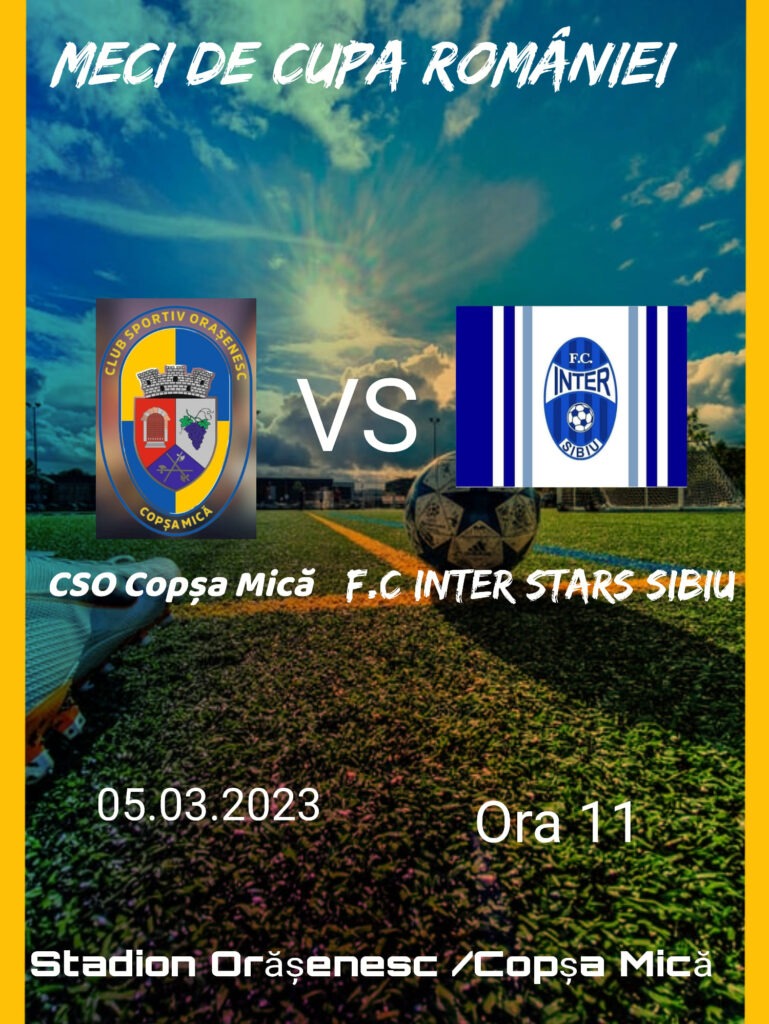 Zi de meci pentru CSO Copșa Mică