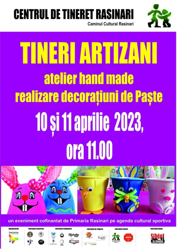Tinerii artizani, pasionați de realizarea decorațiunilor de Paști, vă așteaptă săptămâna viitoare la Rășinari 
