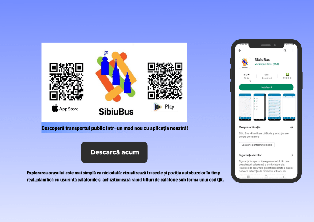 Descoperă transportul public într-un mod nou cu aplicația SibiuBus