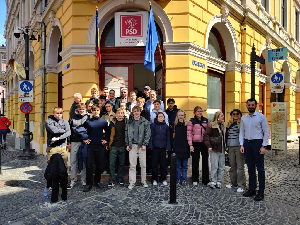 Studenți din Danemarca, în vizită la PSD Sibiu