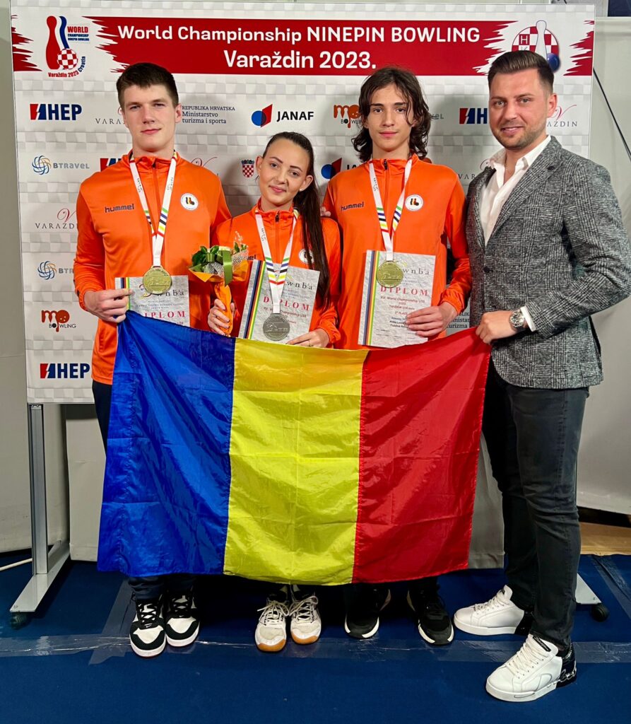 Aur și argint românesc la Campionatul Mondial de Popice Bowling din Croația