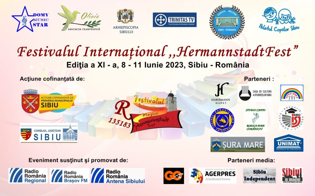 Doar câteva săptămâni ne mai despart până la cea de a XI-a ediție a festivalului internațional ,,Hermannstadtfest" de la Sibiu