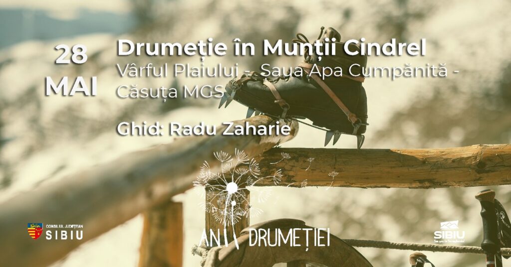 Drumeție în Munții Cindrel: Rășinari – Apa Cumpănită – Căsuța MGS