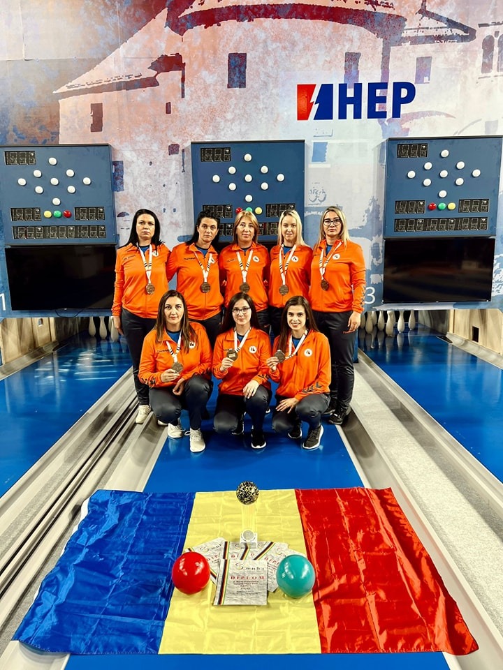 Echipa feminină de popice a României a obținut medalia de bronz la Campionatul Mondial de Popice 2023 din Croația