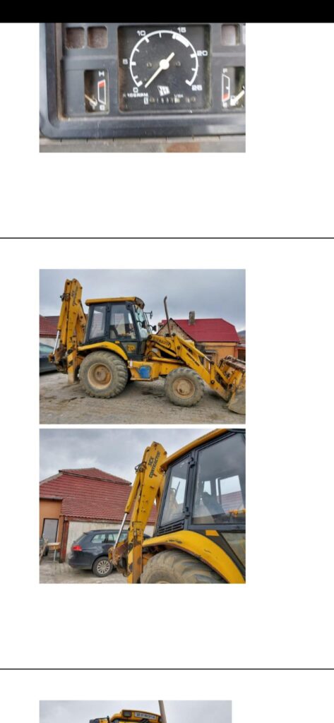 Foto - ANUNȚ UAT Comuna Boița intenţionează să valorifice prin licitație publică de vânzare- BULDOEXCAVATORULUI JCB 3 CX SECOND HAND