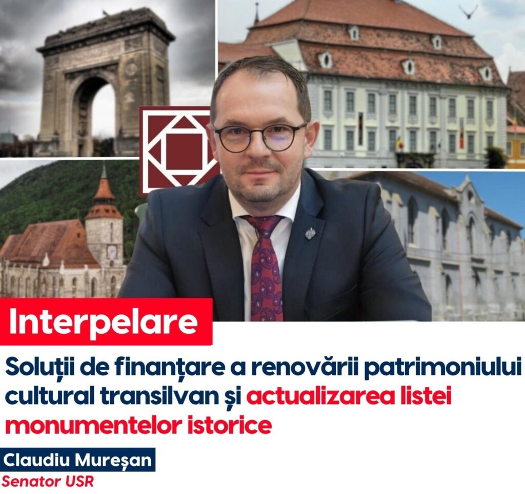 Senatorul sibian Claudiu Mureșan cere bani de la Guvern pentru satele săsești: „Asigurați credite pentru cei care vor să renoveze bisericile săsești, casele vechi din satele transilvane.”