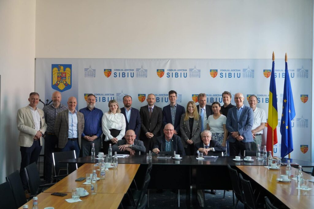 O delegație specială din Deventer, întâmpinată de vicepreședintele Consiliului Județean Sibiu
