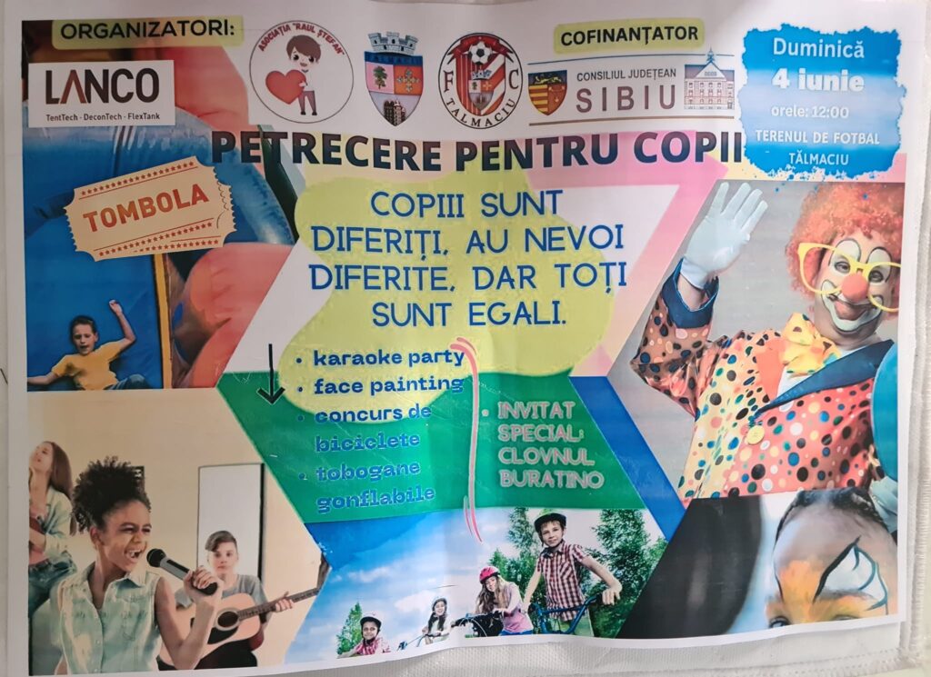 UNIȚI CONTĂM, DONĂM ȘI AJUTĂM 20 de copii cu probleme de sănătate din Tălmaciu