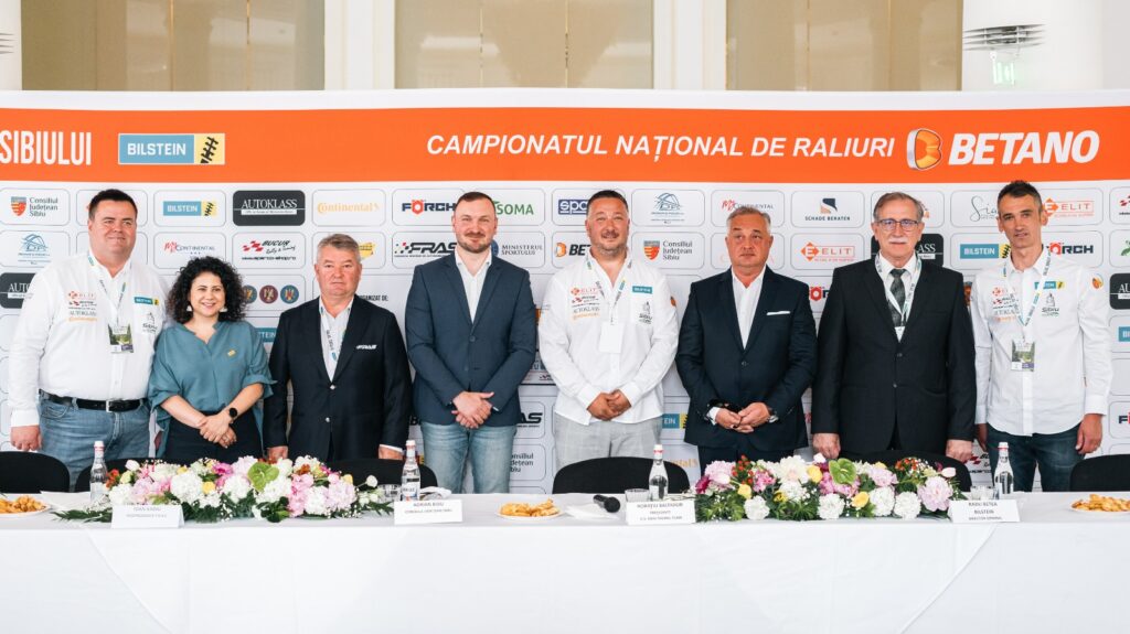 Adrian Bibu, la conferința dedicată Raliului Sibiului: „Felicit Grupul Bilstein, Autoklass și Continental pentru că, pe lângă faptul că creează locuri de muncă, se implică în organizarea de evenimente pentru comunitatea sibiană”