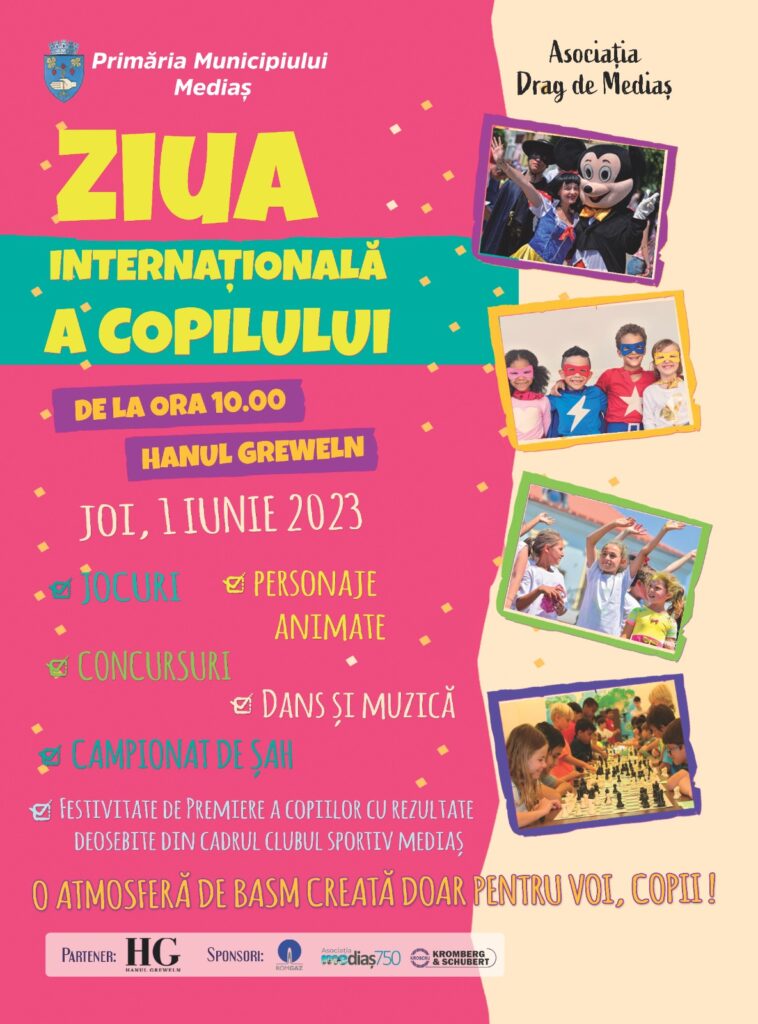 Ziua Copilului va fi sărbătorită la Mediaș