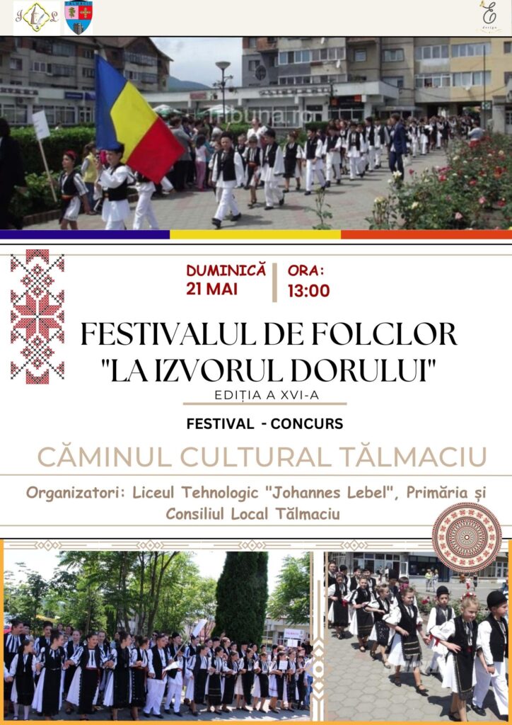 Aproximativ 280 de elevi vor urca pe scena Festivalului de Folclor „La Izvorul Dorului” din Tălmaciu