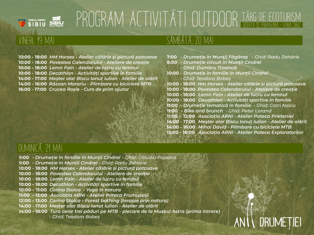 A patra ediție a Târgului de Ecoturism, organizată în zona Târgului de Țară din Muzeul Astra