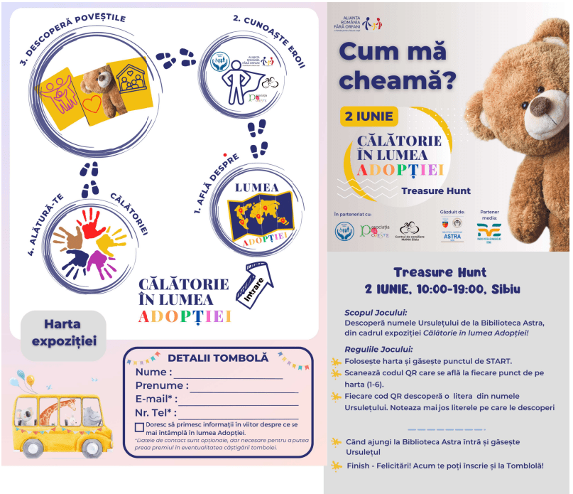 De ziua lor, copiii aflați cu măsură de protecție în cadrul centrelor din structura Direcției Generale de Asistență Socială și Protecția Copilului Sibiu, participă la acţiuni care le oferă posibilitatea de a se exprima liber