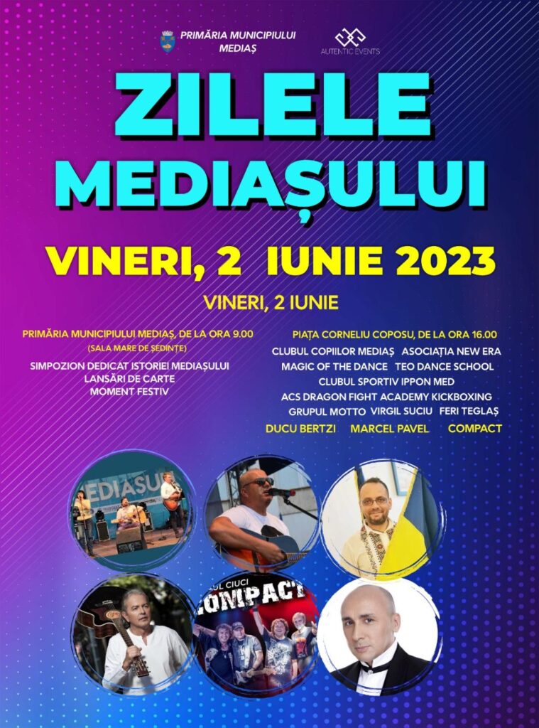 „Zilele Mediașului“, o manifestare complexă, dedicată aniversării a 756 de ani de atestare documentară