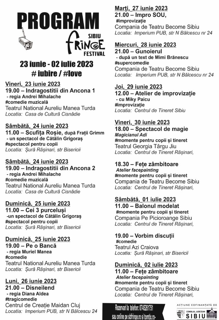 18 ani de Fringe Festival la Sibiu
