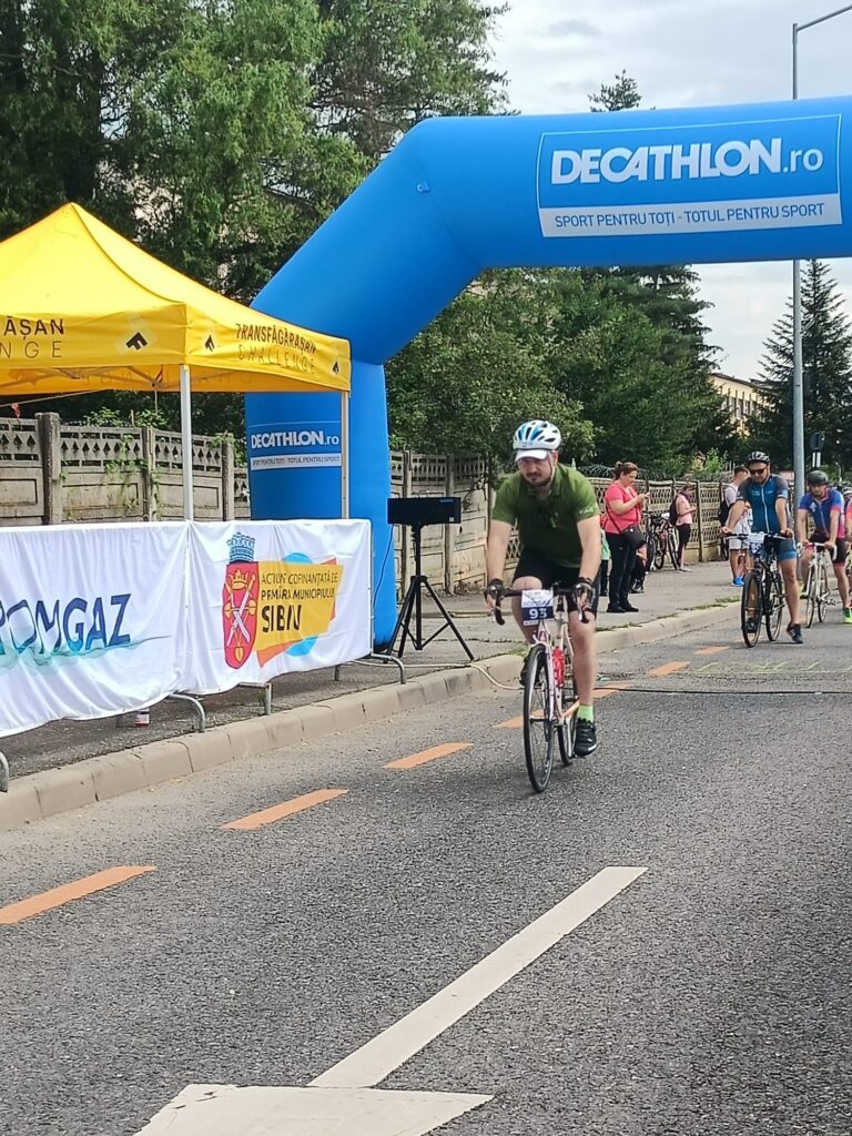 Administratorul public al județului Sibiu, Adrian Bibu, a participat la Cursa Sponsorilor din cadrul Turului Ciclist al Sibiului