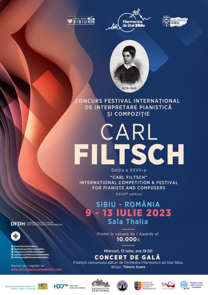 Cei mai buni concurenți ai Concursului Festival „Carl Filtsch” devin preț de câteva ore sub bagheta magică a dirijorului Tiberiu Soare muzicieni ai Orchestrei Filarmonicii de Stat Sibiu