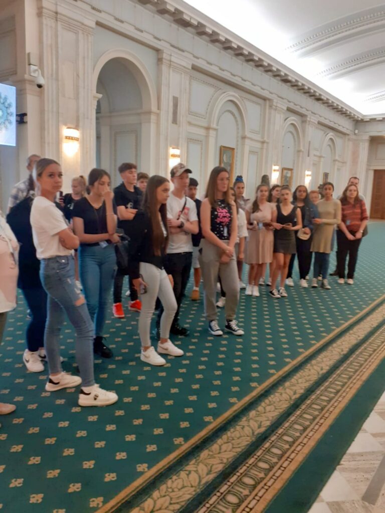Elevii Liceului Tehnologic "Nicolae Teclu" Copşa Mică au vizitat Parlamentul României