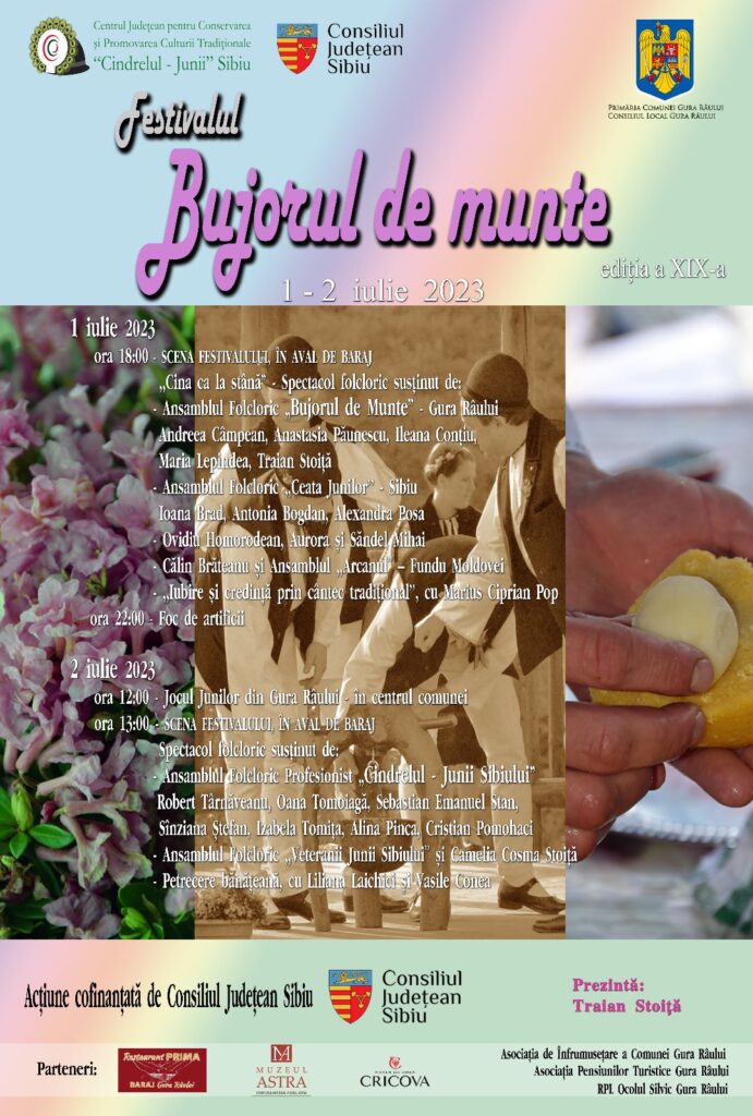 Festivalul „Bujorul de Munte” înflorește la Gura Râului pentru a XIX-a oară