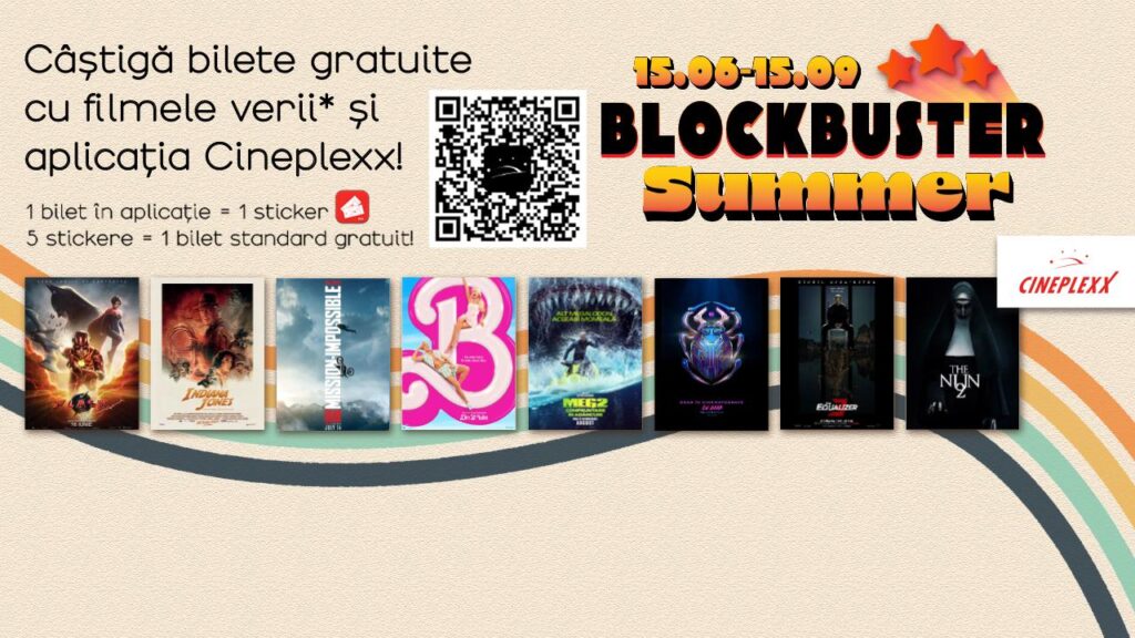 La Cineplexx, filmele verii vin cu bilete cadou