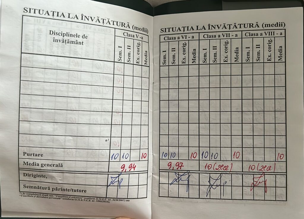Yris Claudia Ion este unul dintre abolvenții sibieni ai clasei a VIII-a care au obținut 10 la matematică, iar surioara ei mai mică o consideră un idol