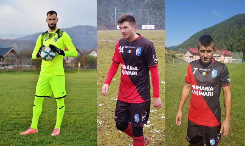 Adrian Greavu (Jerry), Alexandru Barbu și Mihai Pirvu sunt din aceasta vară jucătorii Clubului Sportiv Păltiniș Rășinari
