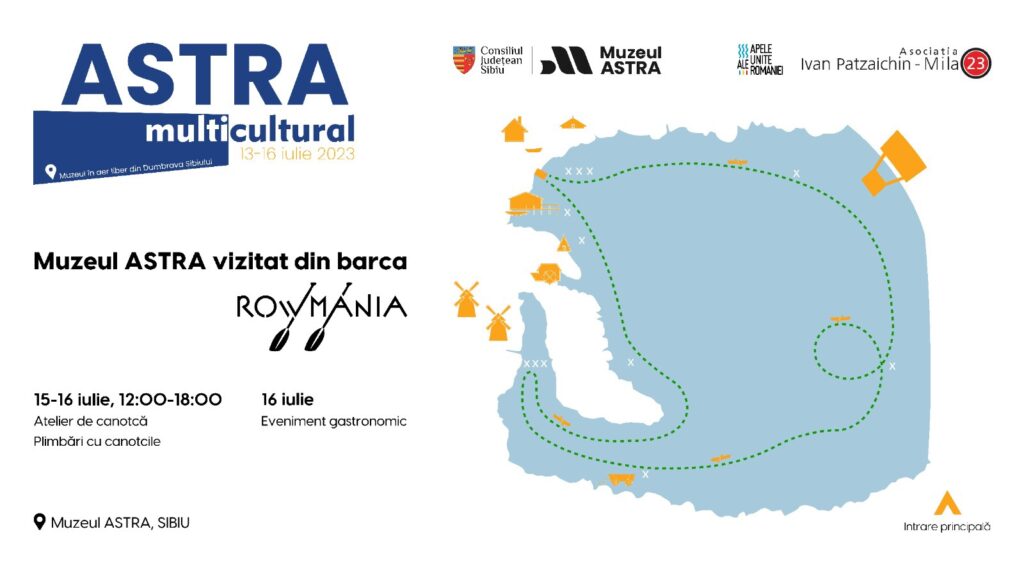 Muzeul ASTRA vizitat din barca ROWMANIA