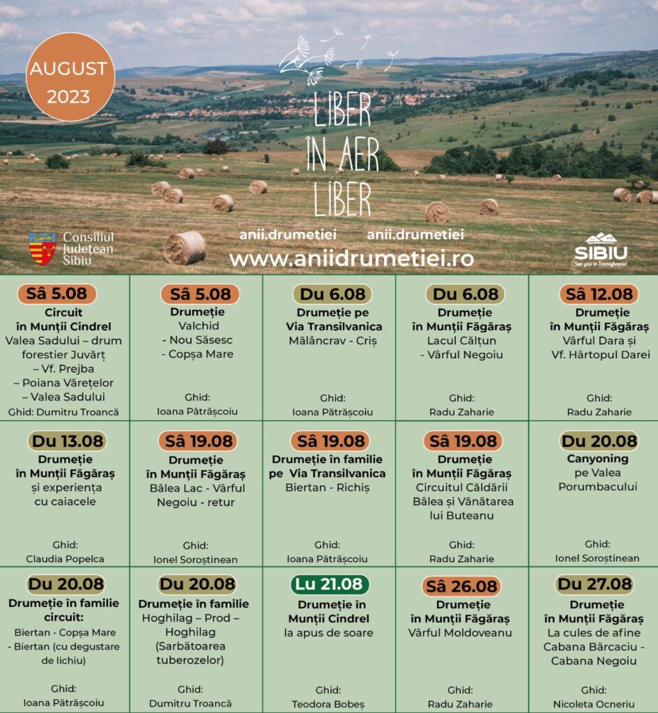 Anii Drumeției - Descoperă lista traseelor pentru aventurile de toamnă