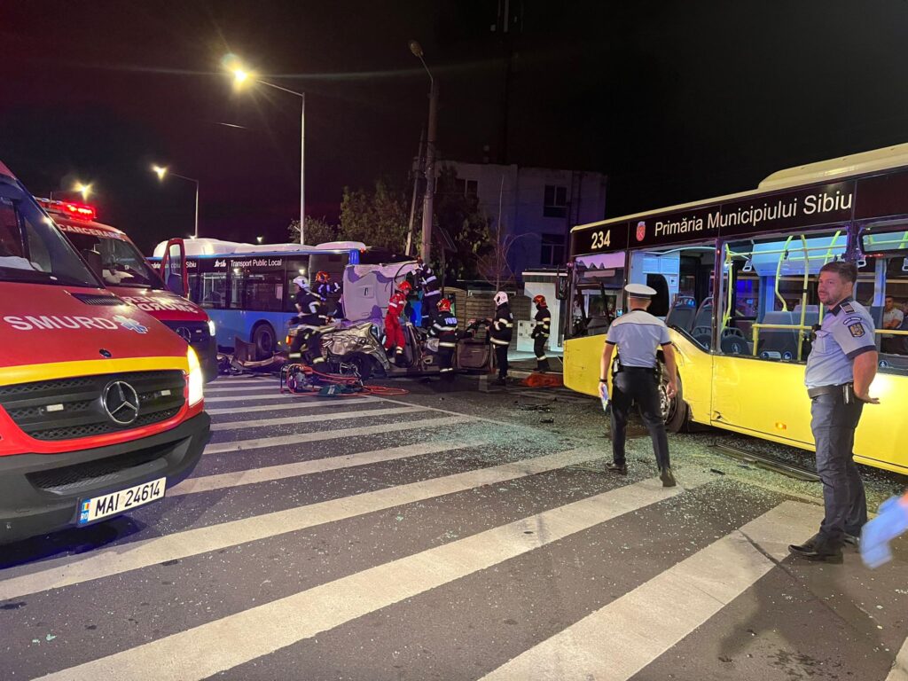 Accident grav pe Calea Dumbrăvii lângă cimitirul municipal