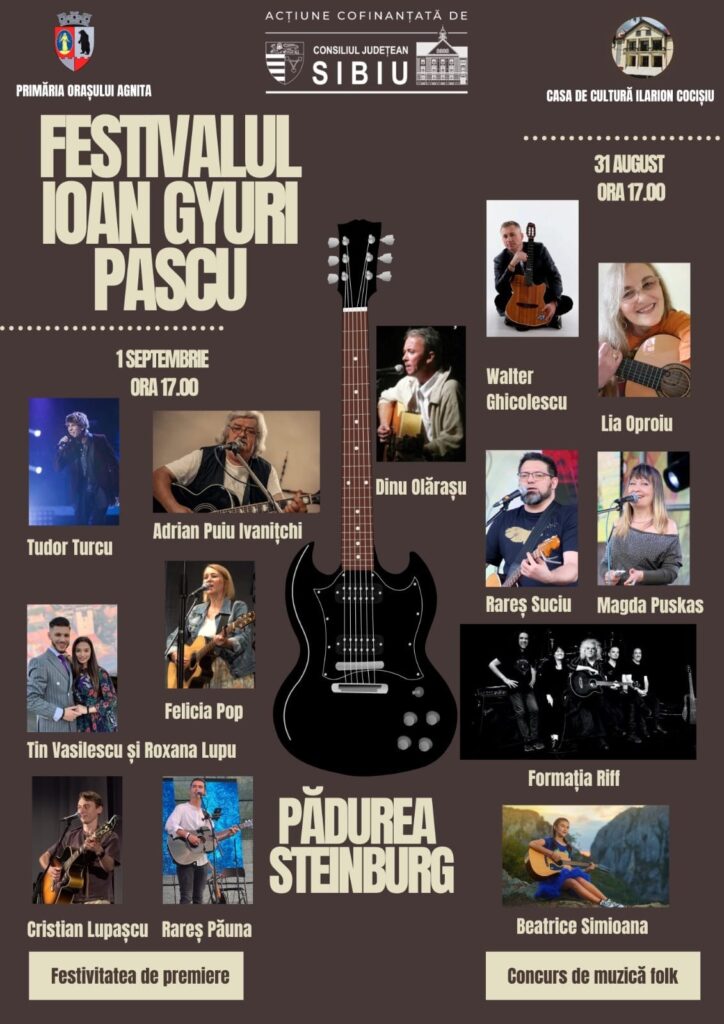 "Festivalul Ioan Gyuri Pascu" - folk, rock, pop - în Pădurea Steinburg din orașul Agnita