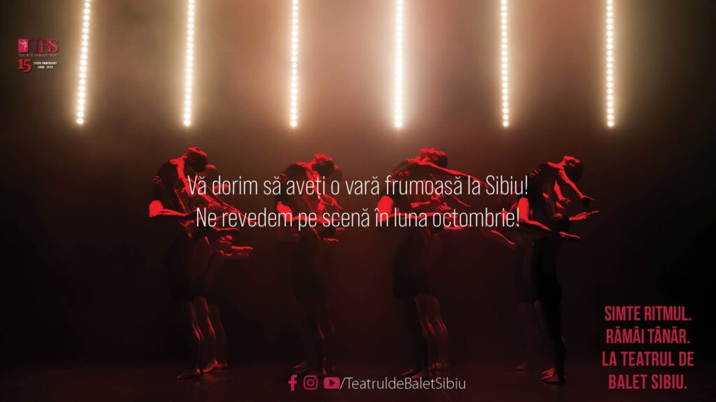 Teatrul de Balet Sibiu a pus în vânzare biletele pentru spectacolele programate în perioada octombrie – decembrie
