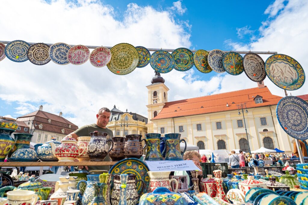 Toamna aduce olarii în centrul Sibiului
