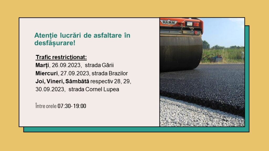 Au început lucrările de asfaltare în localitatea Racovița