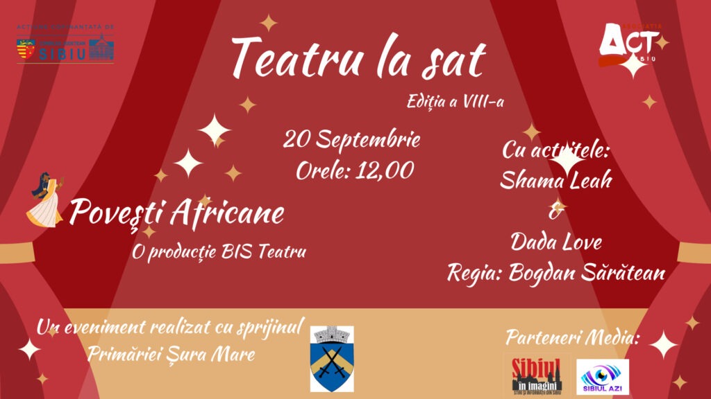 Elevii comunei Șura Mare vor beneficia de experiența proiectului cultural „Teatru la sat”