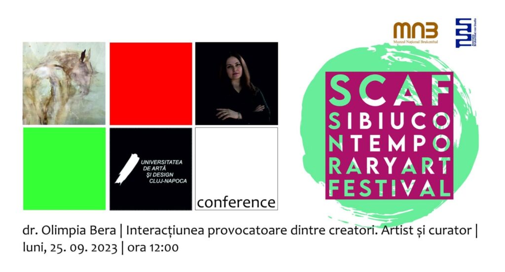 Nu ratați astăzi să urmăriți conferința „Interacțiunea provocatoare dintre creatori. Artist și curator”