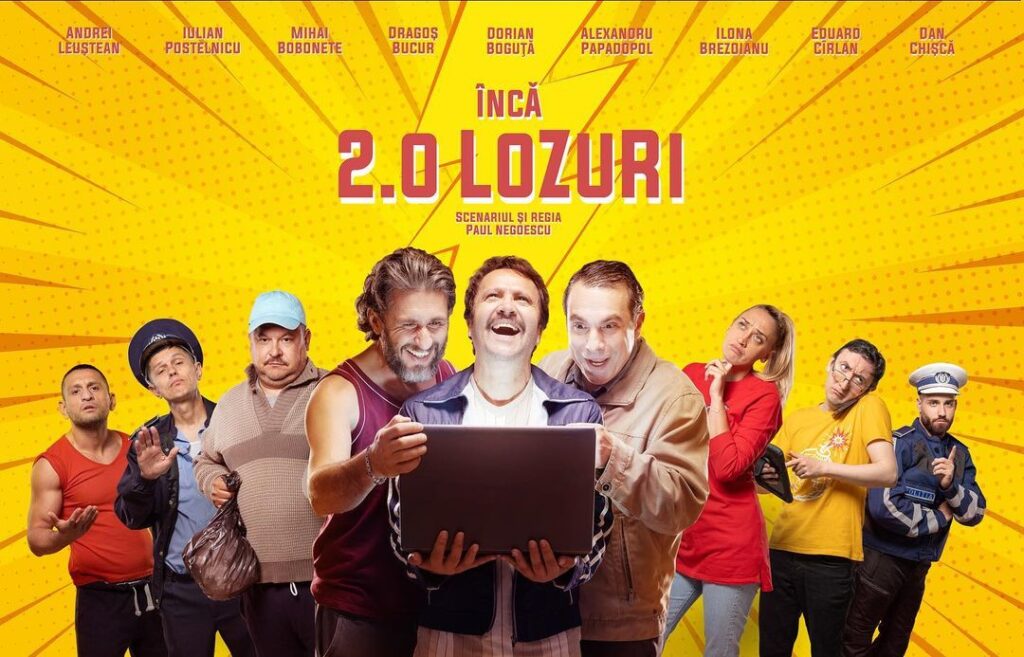 Dragoș Bucur și Alexandru Papadopol, doi dintre protagoniștii comediei „Încă două lozuri”, se vor întâlni cu cinefilii Cineplexx Sibiu