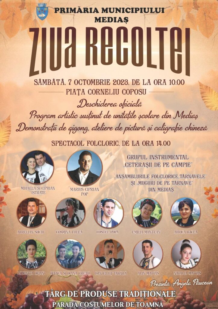 Mediașul sărbătorește „Ziua Recoltei“