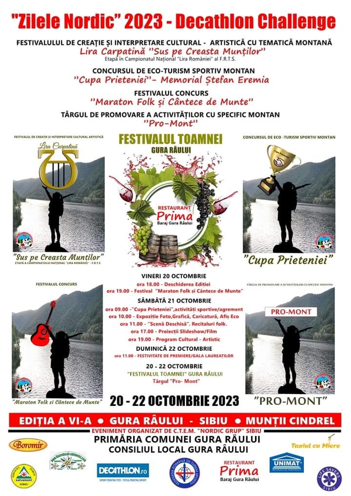 Gura Râului găzduiește weekendul viitor Festivalul cultural-sportiv montan ”Zilele Nordic” - Decathlon Challenge