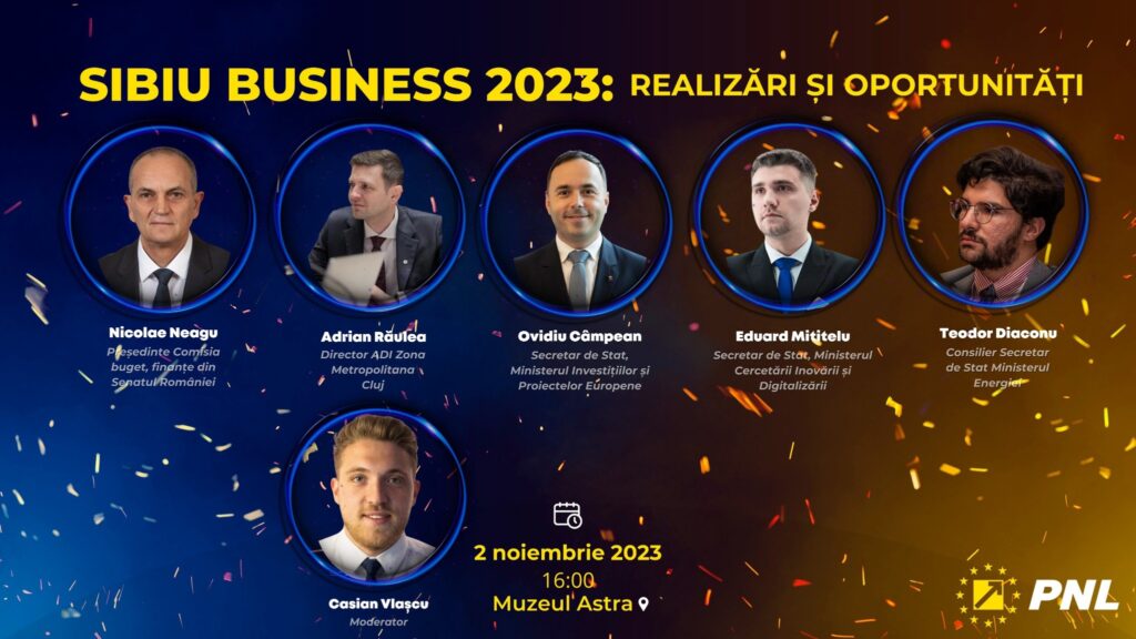Sibiu Business 2023: Un eveniment excepțional dedicat realizărilor și oportunităților în lumea afacerilor