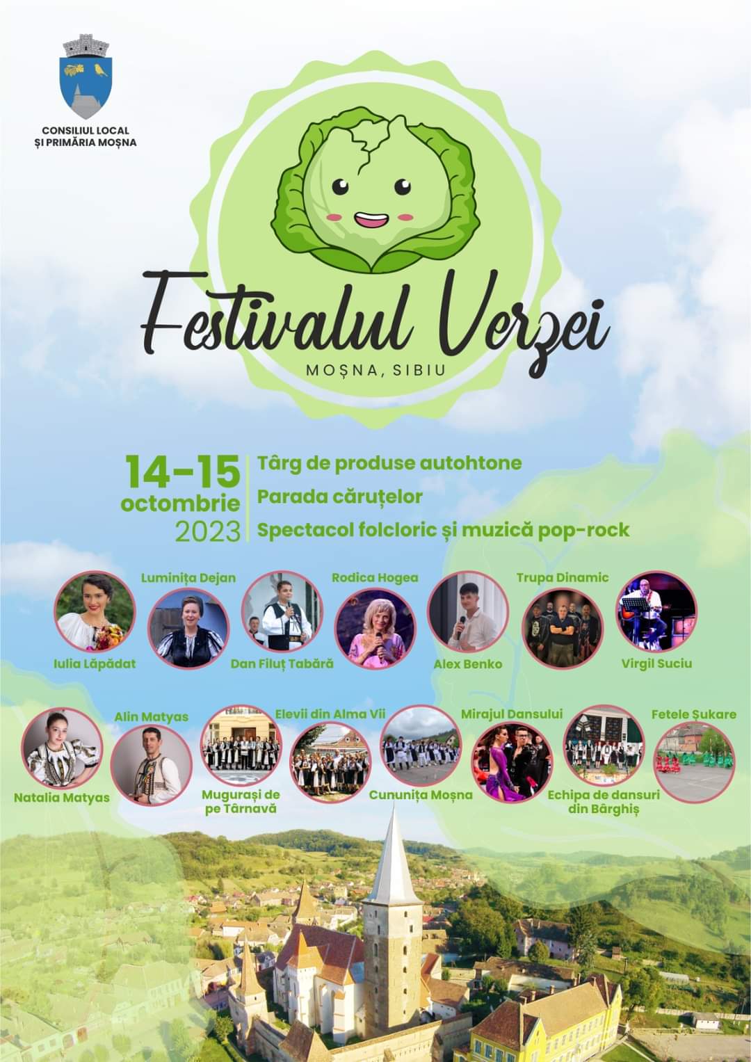 Toamna se numără verzele în comuna Moșna la Festivalul Verzei