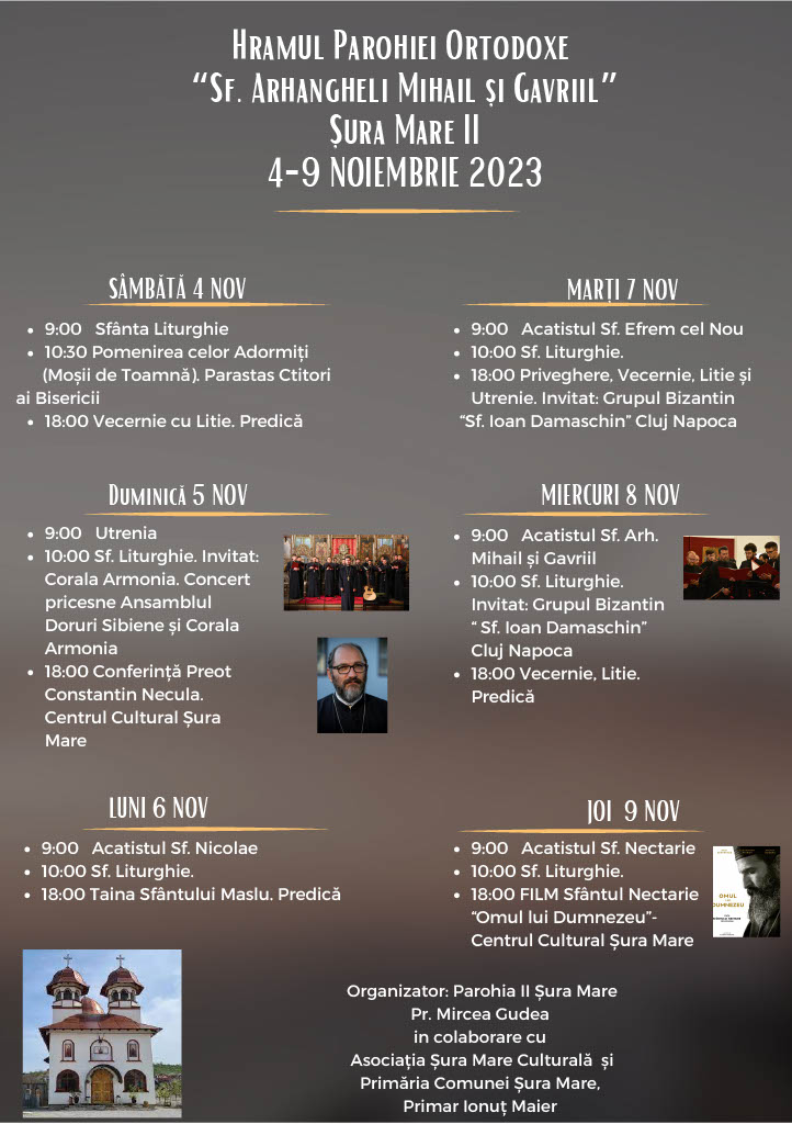 Hramul Parohiei Ortodoxe „Sfântul Arhanghel Mihail și Gavriil” Șura Mare II. Un program inedit pentru aducerea credincioșilor împreună