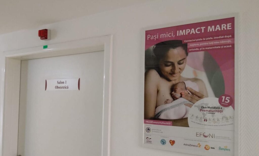 Secția Neonatologie de la Spitalul Clinic Județean de Urgență Sibiu, beneficiara campaniei de conștientizare dedicată Zilei Prematurității
